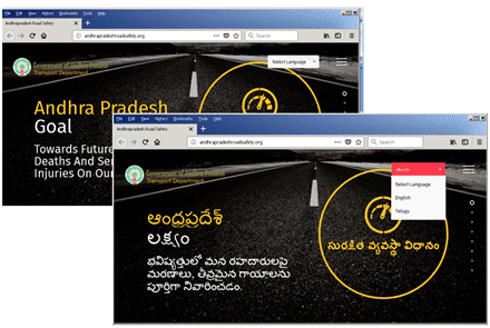 Transport department Telugu localization