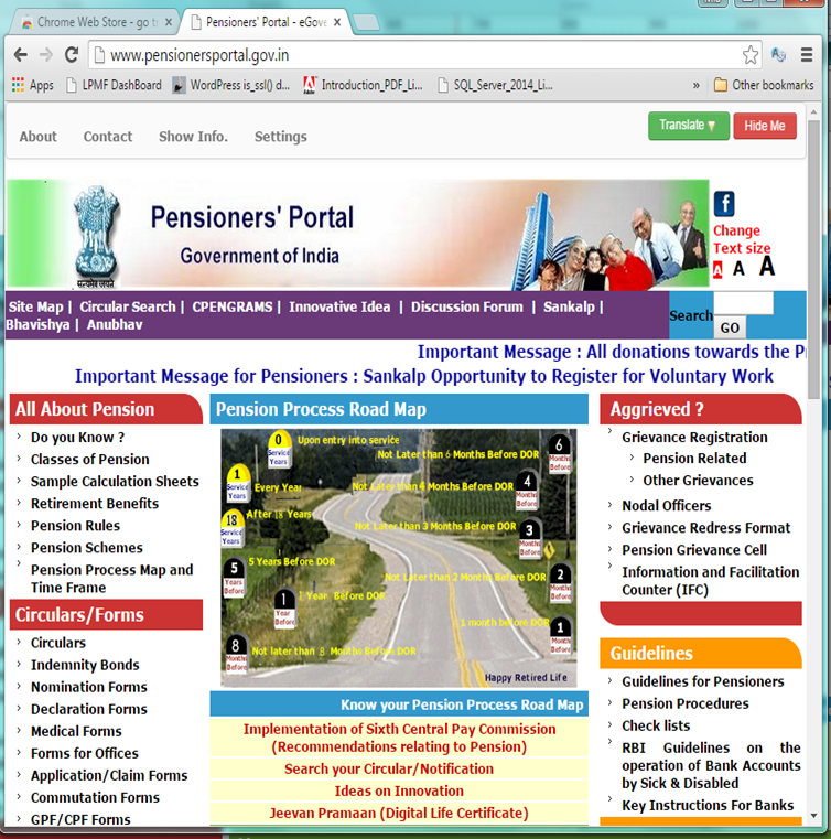 Pensioners Portal